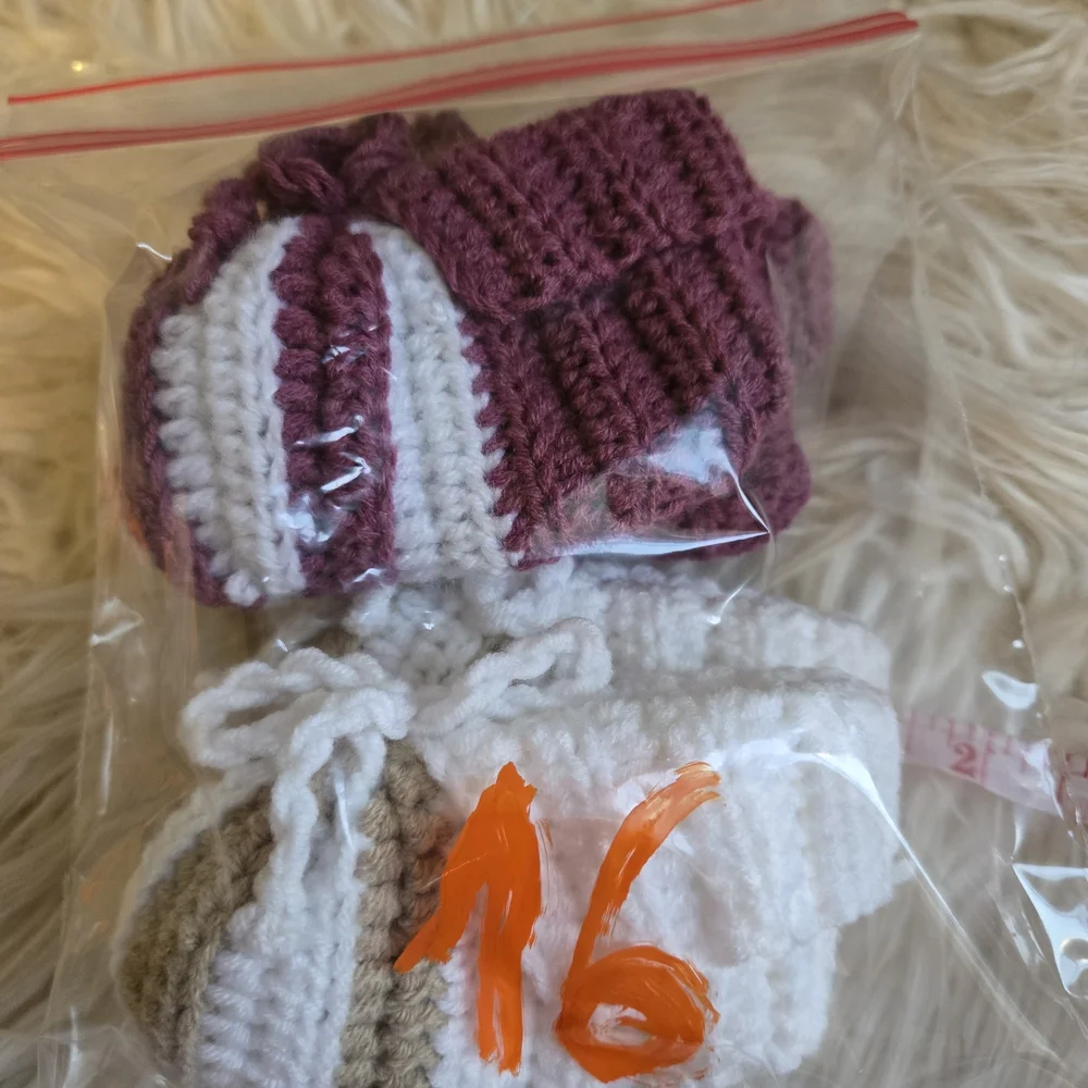 Handmade Crochet Baby Booties Set